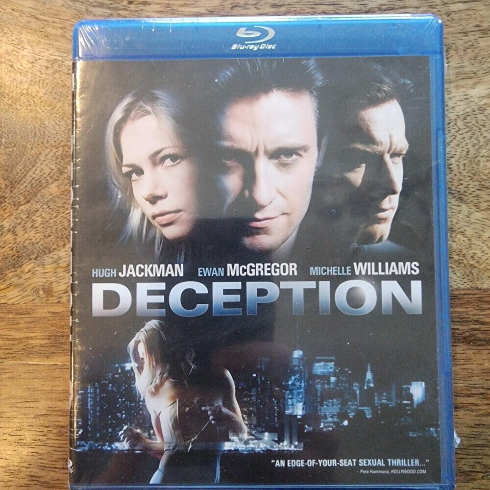 Deception Blu-ray Widescreen Hugh Jackman Ewan McGregor Michelle Williams R